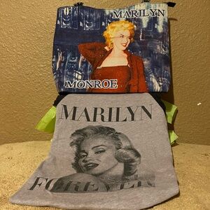 2Cielo Creations Marlyn Monroe Purse &1985 RCN Red Carpet M Monroe T-shirt Small